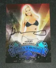 2015 Benchwarmer ASHLEY MATTINGLY Hollywood Gold Foil Black Ink Auto PLAYBOY Hot
