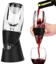 Wine Aerator with Mesh Filter - Durable Plastic, Transparent Design, Enhances Flavor Using Bernoulli Principle, Wine Aerator Pourer Spout for Wines Lovers