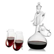 Crystal Port, Sherry and Dessert Wine Glasses Sippers & Decanter, Cordial