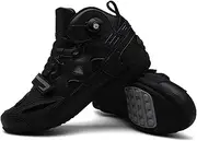Motorcycle Quick Adjust Non-Slip Boots Motorbike Protective Gear Cycling Cycle Riding Biker Chopper Cruiser Touring Ankle Shoes,41 EU