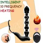 Prostate Massager Anal Vibrator Plug Butt Cock Ring Massager Adult Sex Toys Men