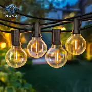 50FT LED G40 Globe String Lights, Shatterproof Outdoor Patio String Lights with