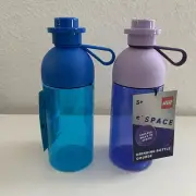 LEGO Space Hydration Bottle 7oz Blue & Lavender