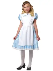 Alice In Wonderland Classic Fairytale Story Book Week Dress Up Girls Costume