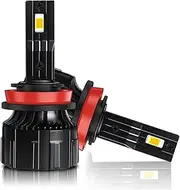 LED Headlight Bulbs, Super Bright LED Conversion Kit 6000K Cool White IP68 Waterproof, Pack of 2,H7