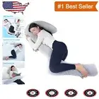 Luxury 71" King Size Body Pillow - Memory Foam Support for Side & Back Sleepers