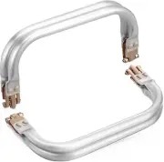 Metal Clutch Frame, 5.9" Aluminium Purse Frame, Rectangle Bag Handle Kiss Lock C