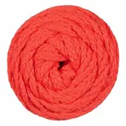 Bonnie Macrame Braid 4mm Craft Cord CORAL 100 Yards Pepperell ~ Retired Color