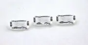 ONE 121x6 12mm x 6mm Emerald Checkerboard Bolivian White Topaz Gemstone EBS156