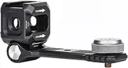 SUNWAYFOTO CB-04 Triple Hot Shoe Mount Cold Shoe Adapter Extension Bar Accessories for Microphone,Camera Light,Stabilizer with 1/4 Inch Screw