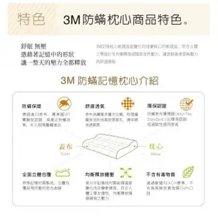 3M 防蹣記憶枕心 AP-MM02 機能型(L) 枕頭 防蟎寢具 環保枕 透氣枕 舒爽 柔軟 舒眠枕 記憶枕 可貨到付款