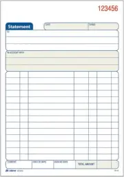 Tops Adams Statement Book, 2-Part Carbonless, 50 Sets, White/Canary