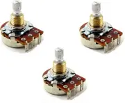 Bourns 250K SHORT Shaft Audio Potentiometers - Set of Three (3X) NEW
