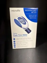 Microlife Digital Peak Flow Respiratory Meter New Factory Sealed