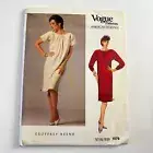 Vogue Patterns 1579 Geoffrey Beene Dress Size 14 Vintage Sewing Sheath Uncut
