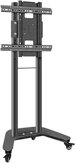Horizontal and Vertical Screen Rotating Video Live Broadcast Mobile TV Stand Floor cart 43/50 / 55/60 inches (HP001)