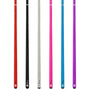 Fluro Pool Snooker Billiard Cue Set of 6 Blue, Pink, Black, Silver, Purple, Red