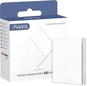 Wireless Remote Switch H1, Requires Aqara Hub, Zigbee 3.0, Configurable Remote Control with 7 Functions Without Installation for Smart Homes, Compatible with Apple HomeKit, IFTTT