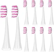 Replacement Toothbrush Heads for Burst Electric Toothbrush, 10pc Toothbrush Heads for Burst Sonic Adults Electric Toothbrush (White)
