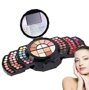 Beginner Makeup Kit - 110 Colors Beginner Makeup | Highly Pigmented Travel Make Up With Mirror For Women, With Long Lasting Colors
