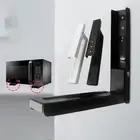 Wall Mounted Microwave Oven Shelf Sturdy Steel Construction Foldable Design