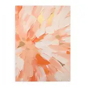 Peach Abstract Painting Canvas Print