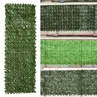 Artificial Plant Grass Hedge Fake Vertical Garden Dark Green Wall Ivy Mat Fence