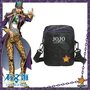 【JoJo的奇妙冒險 石之海】空條承太郎 直式側背包-黑 JO22A261BK