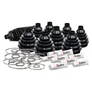 8 Front Rear CV Boot Kit 1 Front Steering Rack Boot for HONDA CRV 4cyl 01-on