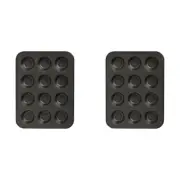 2PK Wiltshire Easybake 12 Cup Non-Stick Mini Muffin/Cupcakes Baking Tray Pan
