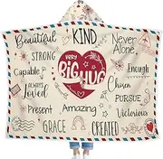 Mother's Day Blanket | Mom Blankets from Daughter,Envelope Design Warm Flannel Hooded Bedspread for Travel Lazy Home Decor Air Conditioner Spa Day