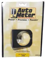 Auto Meter 2236 Universal Single Black Aluminum Mounting Panel for 2" Gauge