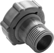 Screw Man Pool Drain Fitting Connect Hose Adapter Fits for Coleman Pools, 1.5 in. ID, Connects to Bottom of Pool, 1.0 in. OD, 3/4 in. Female Threads Connect to The Garden Pipe Drain Fitting Connects