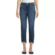 TIME AND TRU - PLUS SIZE: 18 - Mid-Rise Boyfriend Jeans W/ Shark Bite Hem - NEW!