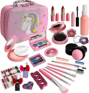 Kids Makeup Sets For Girls, Washable Kids Make Up Kit Girls Toys, Non-toxic Makeup Set For Little Girls, Childrens Makeup Sets Kids Toys Christmas Bir