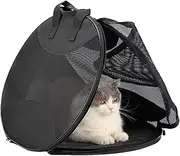 Cat Carry Bag - Pet Carrier Bag | Mesh Versatile Kittens Carrier Bags | Cat Basket | Breathable Mesh Fabric Puppy Holder | Portable Lightweight Pouch for Outdoor Travel Hiking Small Dogs Storage