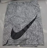 NWT New Nike Dri-Fit Grey Graphic Pattern Training Gym Shorts Exercise