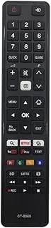 New Replacement Toshiba Remote Control CT-8069 For Toshiba TV Remote Control LCD LED SMART TV - 32D3653DB 32D3753DB 32L3753DB 32W3753DB 32W3753DG 40L3441 40L3443 40L3448 - NO SETUP REQUIRED