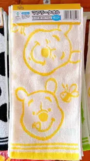 在飛比找樂天市場購物網優惠-真愛日本 小熊維尼 多表情 黃 抗菌 防臭 純棉運動長毛巾 