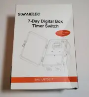 Suraielec Pool Timer 7-Day Programmable Digital Box Timer Switch 40 AMP 2HP