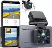 Veement Dash Cam Front and Rear, 4K/2.5K Front 1080P Rear Dashcam, Dash Cameras