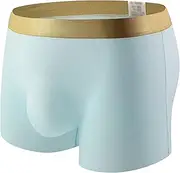 [Maiyifu-GJ] Men's Ice Silk Traceless Underwear Moisture-Wicking Anti-Chafing Trunks Breathable Supportive Boxer Briefs
