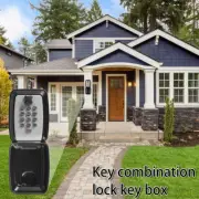 Key Lock Box with Push Button Wall Mounted Spare Key Storage Box ☏