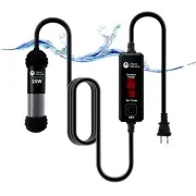 AquaMiracle Upgraded 25W Small Aquarium Heater Fish Tank Heater Turtle Heater...