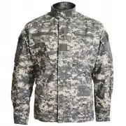 US Acu at Digital Field Jacket Army Ucp Digi Camo Rip Stop Coat Jacket L/