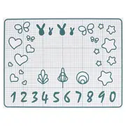 BAKTRADITION baking mat, white/turquoise, 61x46 cm