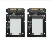 2Pcs SSD Solid State Hard Drive Transfer Card MSATA to SATA3.0 Solid State5332