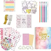 Kids Journal Notebook - Scrapbook & Diary Art Crafts Kit | Scrapbook & Diary Art Crafts Kit, Girls Journal Scrapbook Kit, Creative Journaling Art Crafts Kit for Boys, Kids Aged 4+