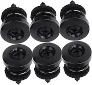 NULYLU Guitar Strap Locking Set Acoustic Guitar Strap Lock Button 3 Pairs Anti-pin Locks for Guitar Repair Kit