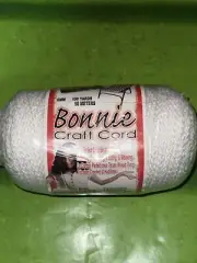 Bonnie Macrame Craft Cord 6mmX100yd-White